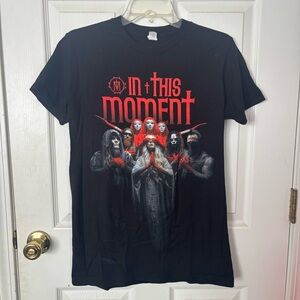 Tultex Black and Red Graphic Band Tee